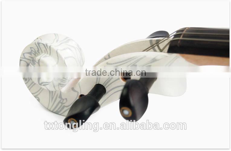 Nice White Color Flower Violin TL-1313