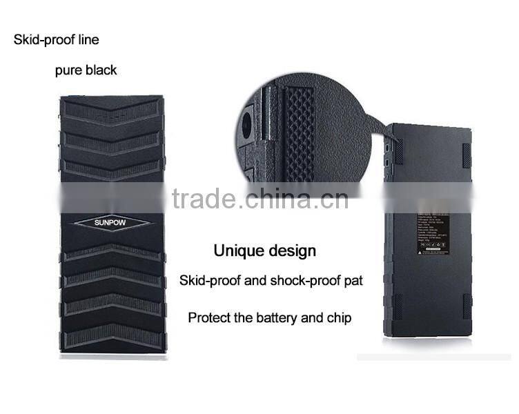 SUNPOW battery booster pack 18,000mAh portable 12V gasoline and diesel car battery charger jump starter