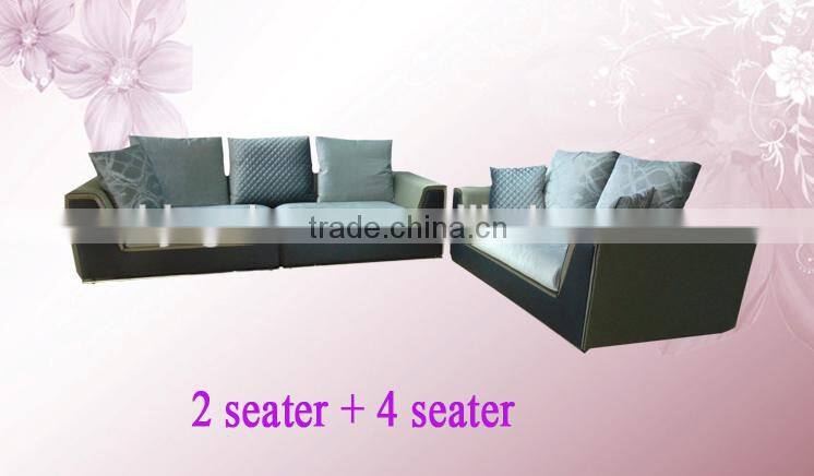 High end 2+4 modern fabric living room sofa set designs and prices