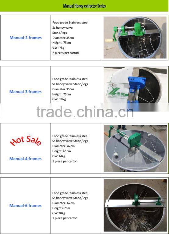Beekeeping tools 2/3/4/6 frames manual honey extractor