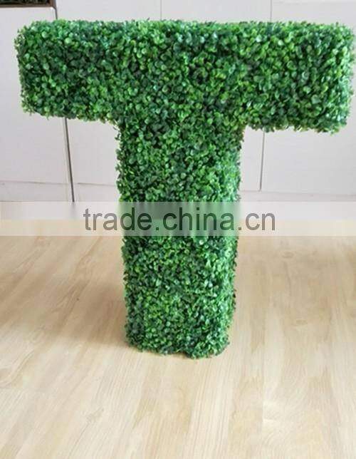 decorative artificial green grass wall topiary boxwood hedge