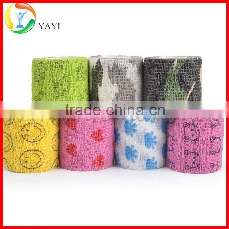 Sports Muscle Protection Non Woven Adhesive Elastic Bandage