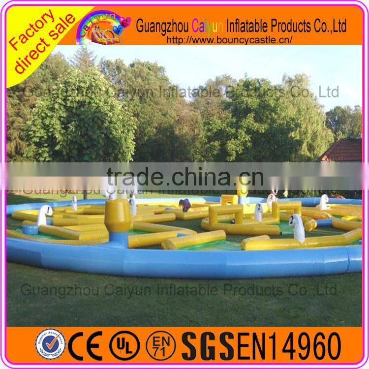 Giant inflatable playground type indoor inflatable golf course game