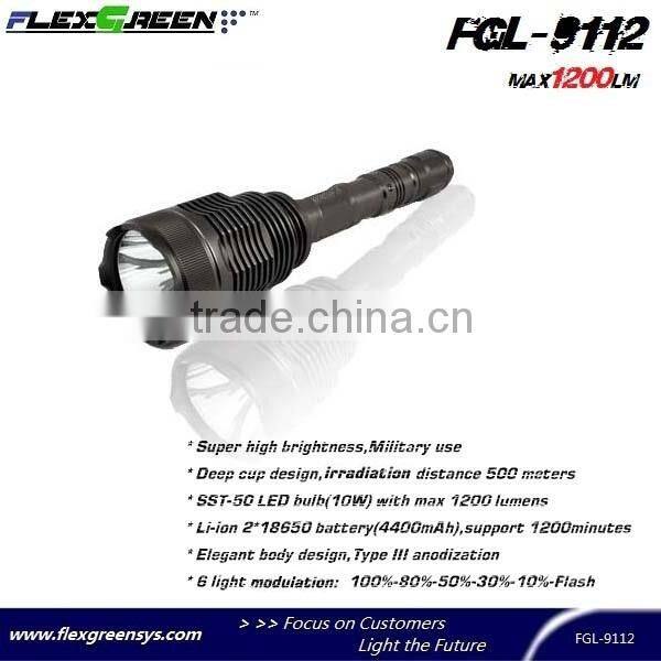 rechargeable 18650 battery SST-50 led flashlight