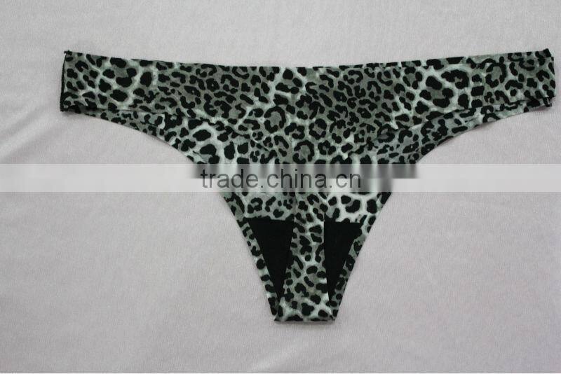 Hot Elegant Leopard Print Seamless G string Ladies Underwear Manufacturers