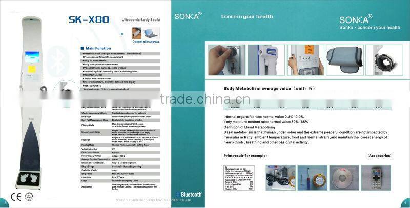 2013 Newest SK-X80 multi-functions practical body fat scale