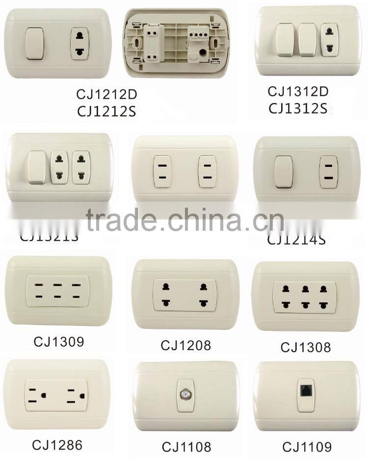 CJ1222 American style wall 10A wall socket