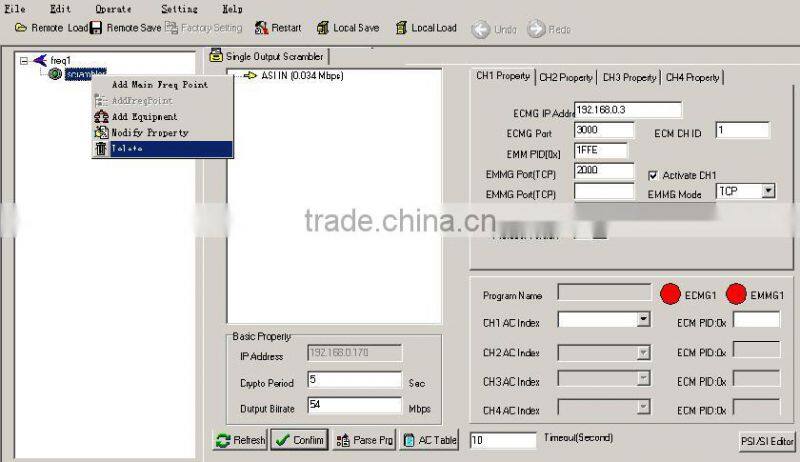 Cost Effective 6 Tuner+2 ASI,8 ASI,16 ASI Multiplexer Scrambler