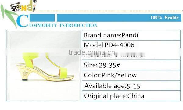 2015 kids high heel sandals high heel shoes