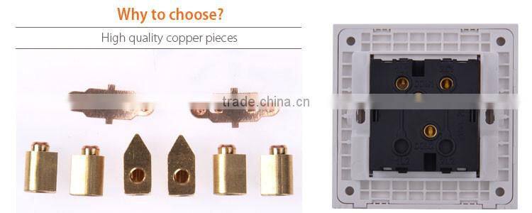220v-250v 2 gang 1 way decorative light switches