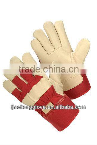 JS806/OR,Blue Cow Split Leather Safety Glove