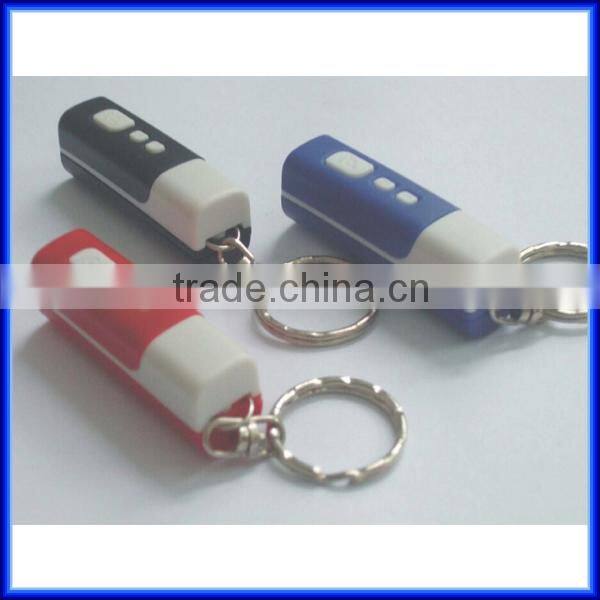 Novelty design easy carry portable mini digital lcd projector keychain clock