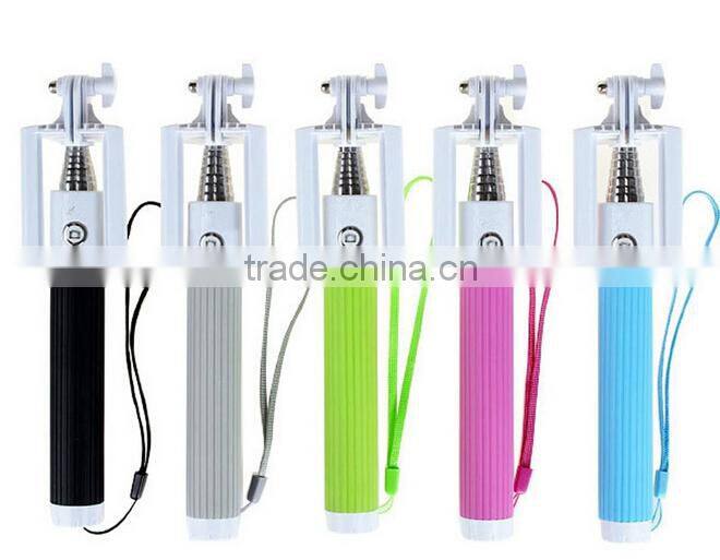 New Arrival Bluetooth Selfie Stick with Integrated Foldable Phone Holder