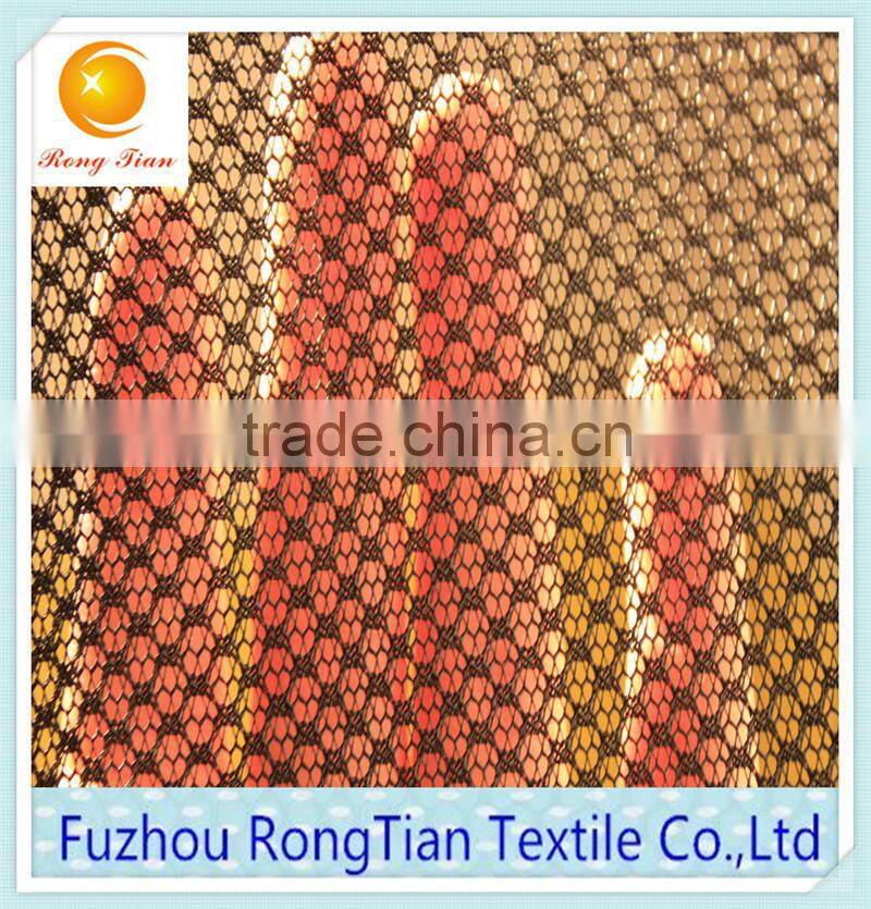 New flower style product black polyester tricot net fabric for decoration