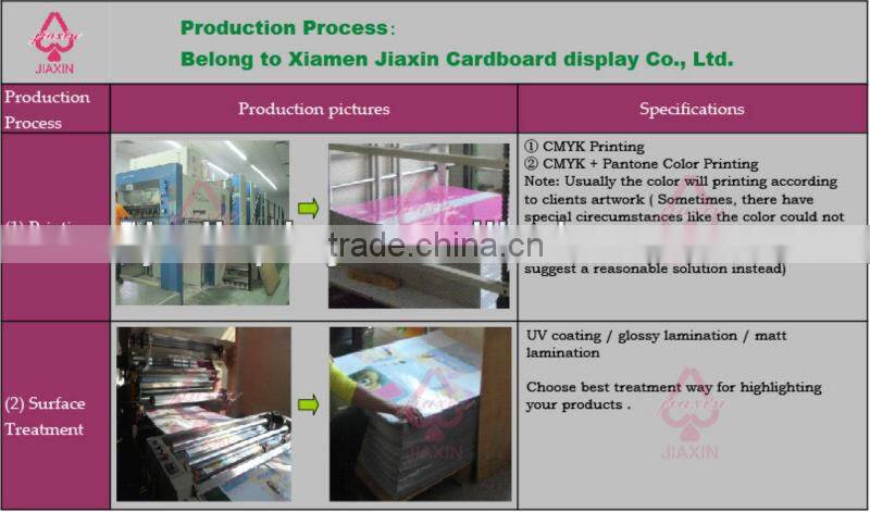 custom 8 cell counter display cardboard tabletop display