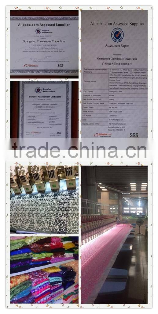 CL7603 Ladies dressing fabric net embroidery fabric design,tulle lace /french net lace fabric