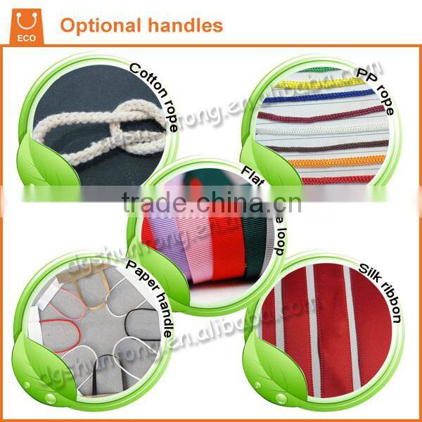 Custom hot pink paper bags with handles