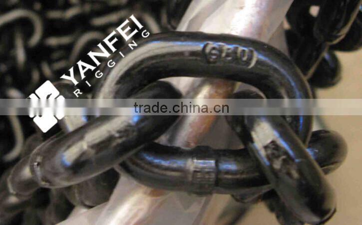 Standard Grade 80 Lifting Chain With Marine Hardware