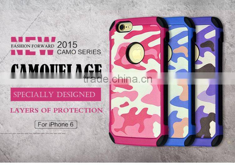 Superior quality camouflage army cell phone case cover for Apple iPhone 6S