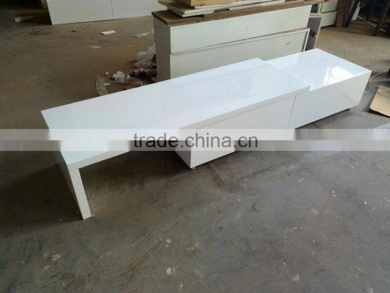 High gloss furniture living room wall unit