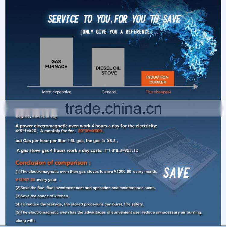 6 heads 2KW each wok commercial industrial electronic induction cooker cooktop with stainless steel M635