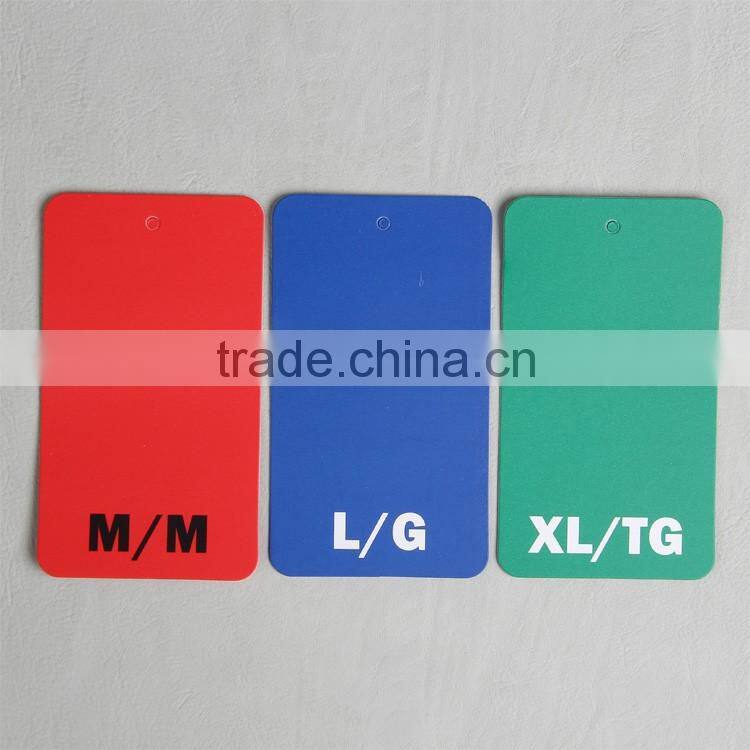 colorful paper hangtag for double-duty dress