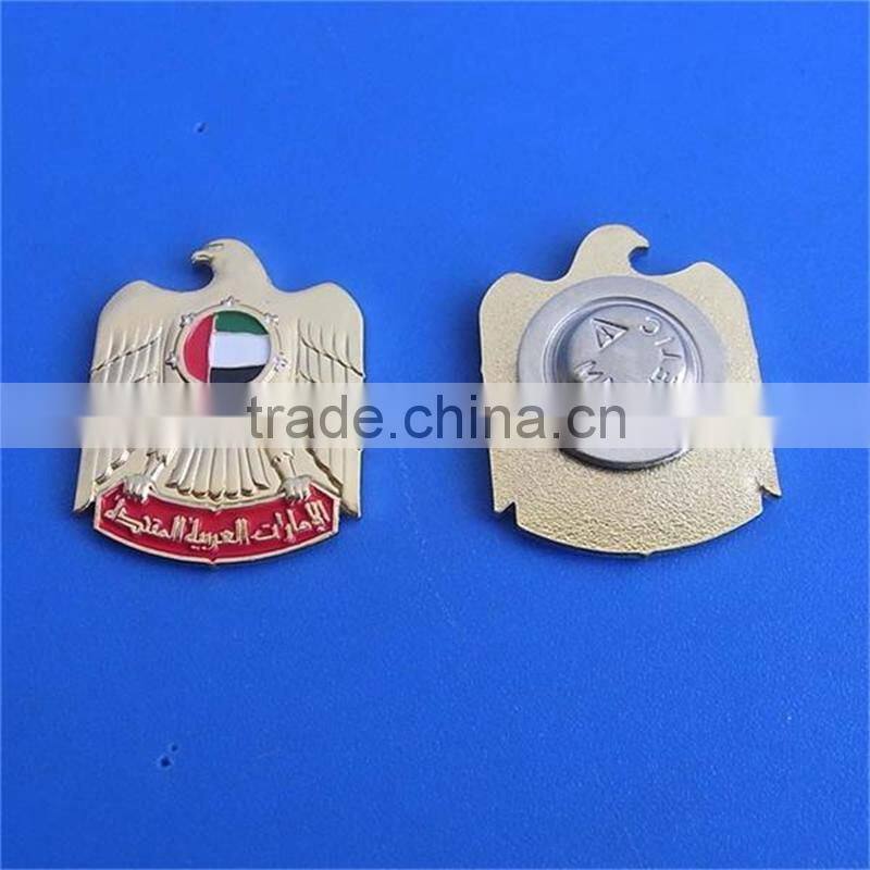 Hot selling UAE number series brass emblem/badges with magnet