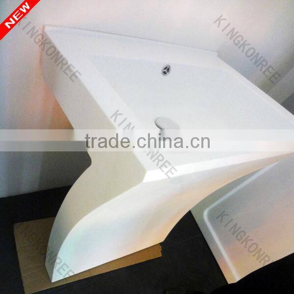 oval solid surface undermount bathroom vanity bar sink