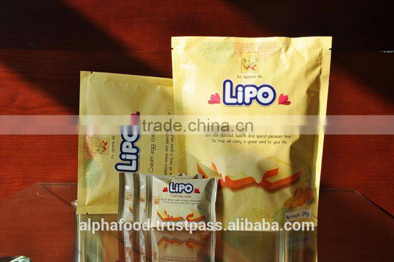 LIPO CREAM 129G/BAG EGG COOKIES - FINE BISCUITS
