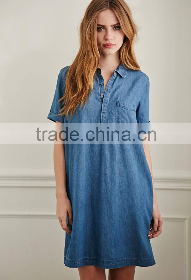 blank denim tshirt dress design