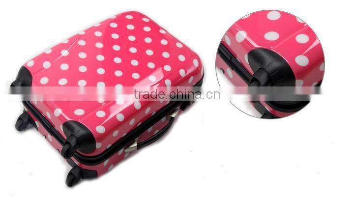 2014 new design lightweight abs pc luggage case, trolley suitcase