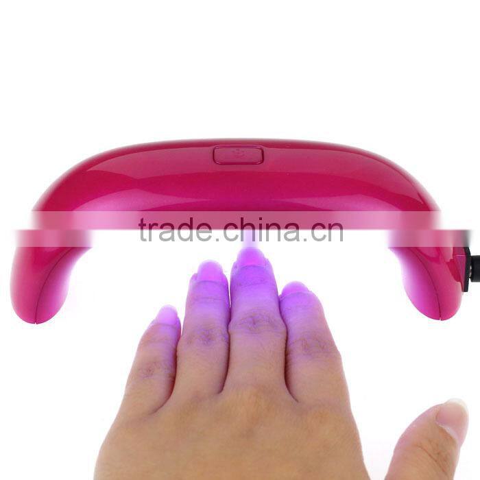 9w led rainbow lamp Portable mini nail phototherapy machine 30 s regular nail polish dryer