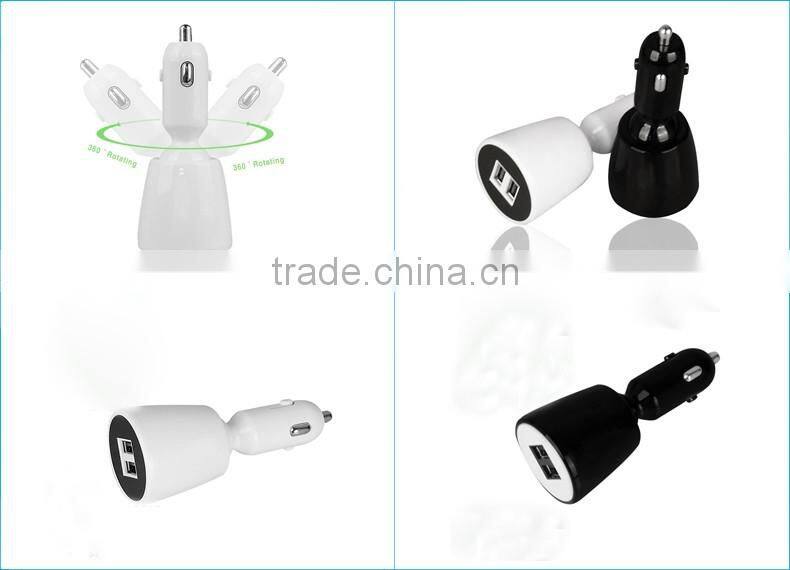Full compatible with double output 5V/2.4A car charger