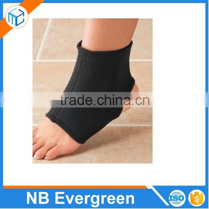 High quality Sports enhancement cooper nylon compression elasticated ankle brace