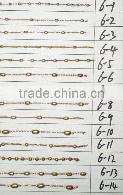 Assorted Size Fashion Raw Brass Chain Used For Jewelry, Handbag, Garment, Metal Craft