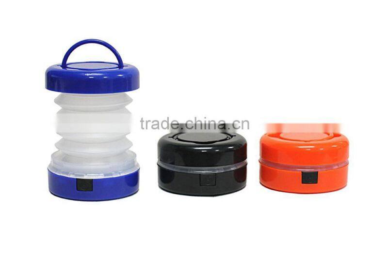 Pop Up Lantern Plastic Telescopic LED Lantern Light