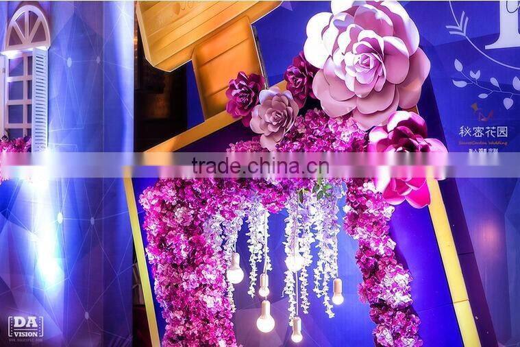 Gaint Artificial Paper Foam Floral Flowers For Wall Decoration Wedding Decoration