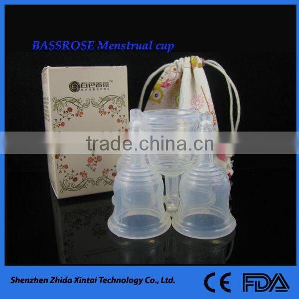 lady like medical used silicone menstrual cup soft and foldable