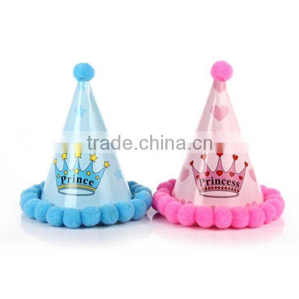 Birthday party paper cone hat, kids birthday hat decoration HC005