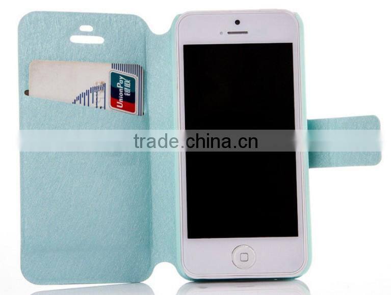 Plant Pattern Wallet Leather Case For iPhone 5 5S, Small Order Accept!!!