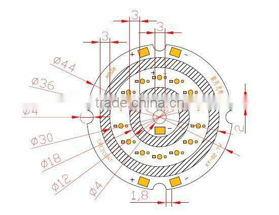 460-470 nm cob supplier from shenzhen 5W Blue