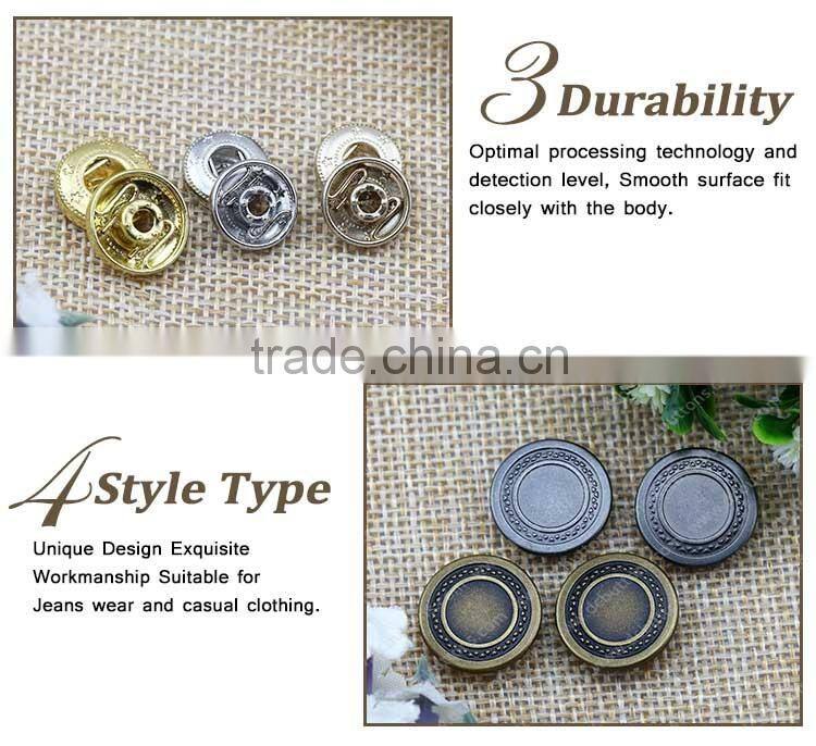 SGS Buttons Product Type and Round Shape Spring Snap Button