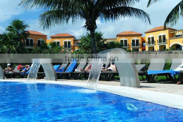 swimming pool stainless steel 316 spa waterfall
