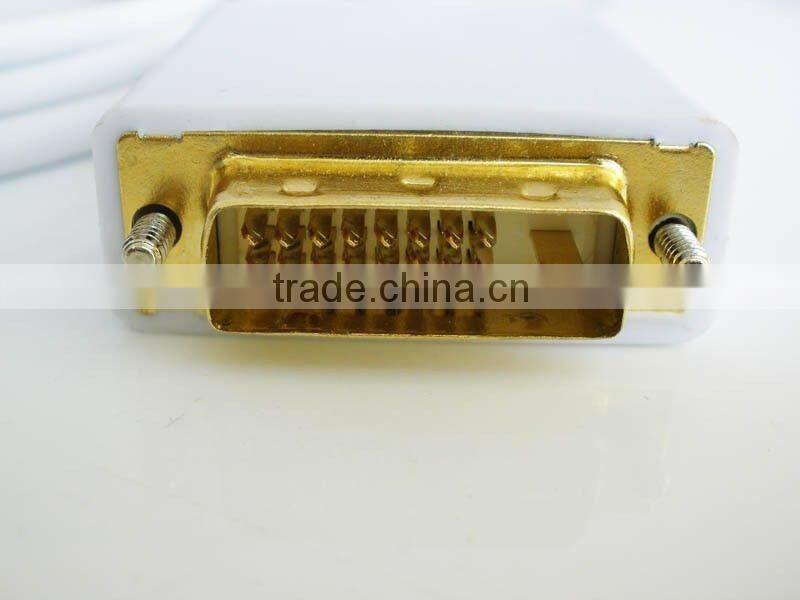 6Ft Thunderbolt Mini Display Port DP to DVI male Adapter Cable