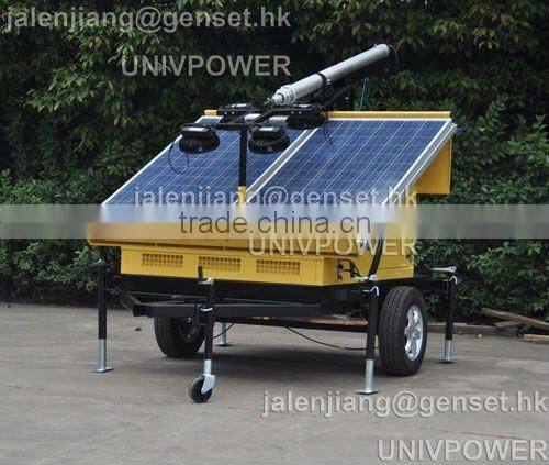 Green Energy trailer solar light tower 400W