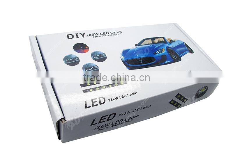 2pcs Flexible COB Daytime Running Light 12V 24V Fog light DRL 6 LED Waterproof