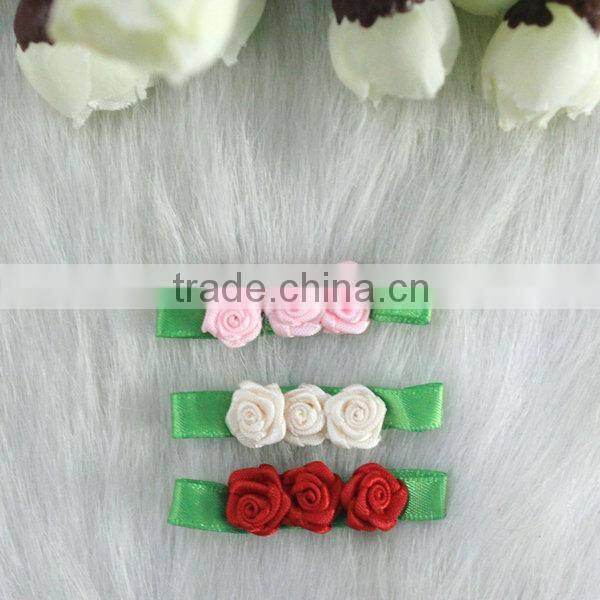 Wholesale polyester ribbon rose