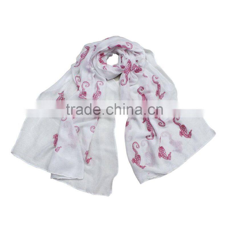 Lizard printing small quantity on sale scarves cotton 2015