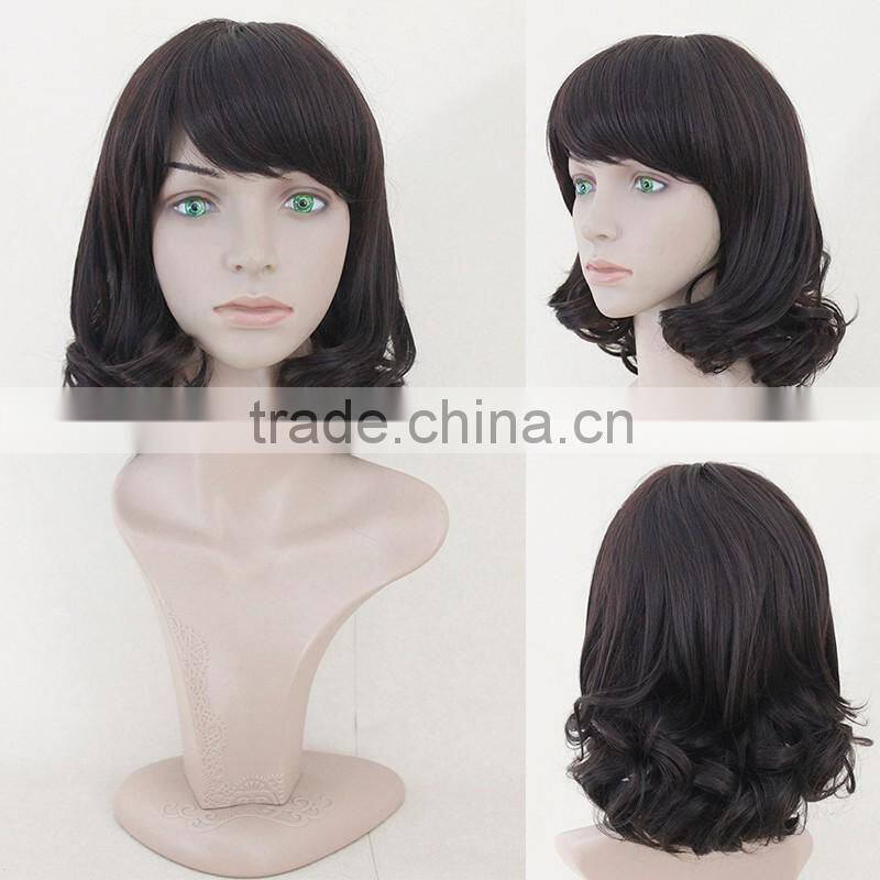 cheap synthetic Hair wigs two-tone Fashion ombre wigs celebrity wig for women