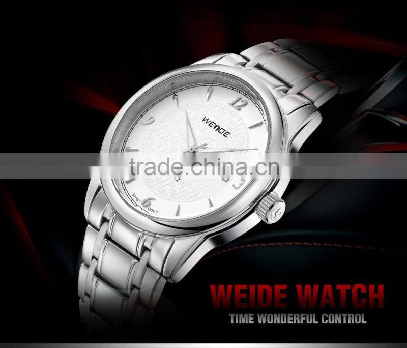 China WEIDE Brand High-end Full Steel Military Fashion Sports Quartz Men Watch 93011G
